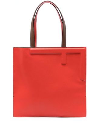 Fendi medium Flip leather tote bag - Brown