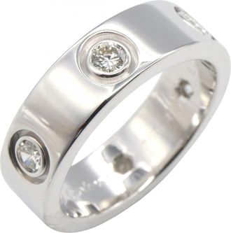 Cartier White Gold White Gold (18K) Band Ring (Pre-Owned)