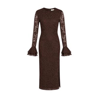 Freebird by Steven Daisy Kantjurk - Dames - Jurken - Bruin - Maat: M Polyamide