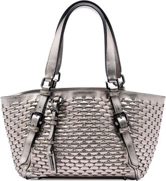 Burberry Pre-owned Burberry Metallic Woven Leather Tote Ladies KO5Q9UX2ZRTUQ2OC