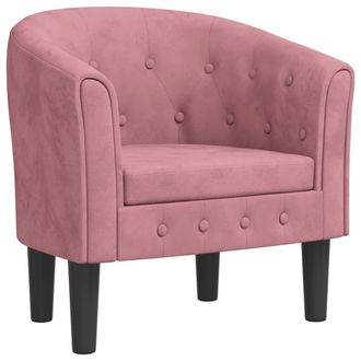 vidaXL Sill&oacute;n De Terciopelo Rosa Vidaxl