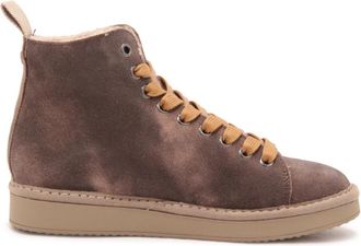 Panchic Eco-Fur Gewassen Su&egrave;de Schoenen - Dames - Sneakers - Bruin - 40 EU - Su&egrave;de - Schoenen