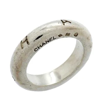 Chanel Silver 925 Band Ring (Pre-Owned)