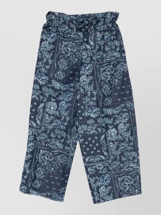 Emporio Armani cotton shorts paisley print elastic waistband