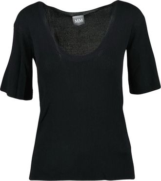 Max Mara Minosse Sottogiacca - Dames - Ronde hals truien - Zwart - M - Truien & Vesten