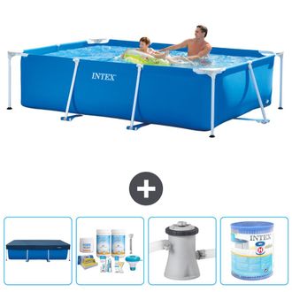 Intex Piscina Con Estructura Rectangular - 260x160x65 Cm - 7-piezas S40067