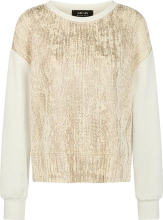 Marc Cain Sports Knit Jumper - Dames - Ronde hals truien - Geel - XS - Katoen - Truien & Vesten