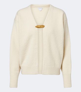 Bottega Veneta C&aacute;rdigan de cachemir, lana y seda adornado