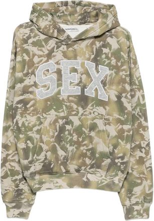 Carne Bollente The Sex Graphic-print Fleece-patch Hoodie