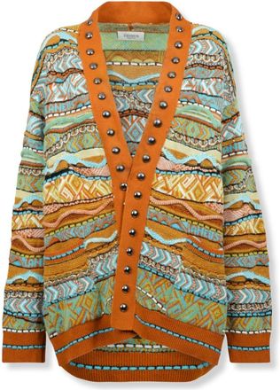 Laneus Button-Down Knitted Cardigan With Classic Design