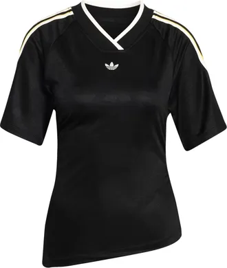adidas (WMNS) adidas Rouched Football Jersey Asia Sizing Asia Sizing Black KC9123