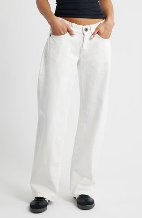 BDG Kayla Aruba Wide Leg Jeans in White at Nordstrom, Size 29