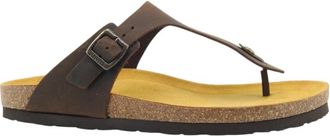 Frau Leren Slipper - Heren - Slippers - Bruin - 41 EU - Leer - Schoenen