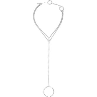 Lucy Quartermaine Skinny Drip Hand Chain in Sterling Silver at Nordstrom