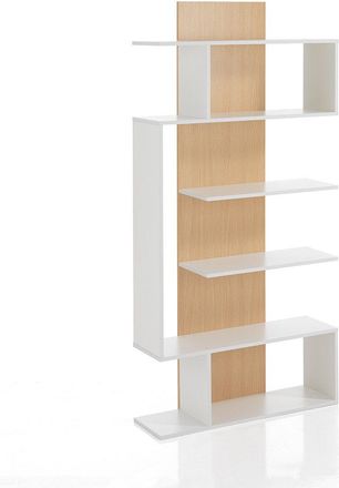 tomasucci TOWER-B column bookcase, white / oak