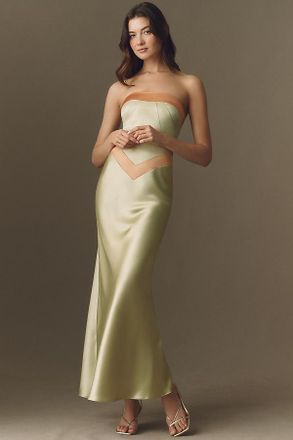 Mare Mare Colorblock Draped Maxi Dress
