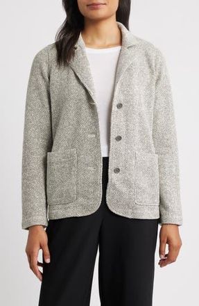 Eileen Fisher Organic Cotton Blazer in Ash at Nordstrom Rack, Size Xx-Small
