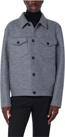 Harris Wharf London Hombre, Chaquetas, Gris, Talla: L