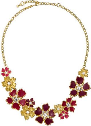 Ted Baker Petitta Flower Statement Necklace in Gold Tone at Nordstrom