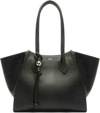 Arezzo Large Alba Leather Tote in Black at Nordstrom