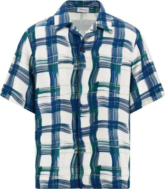Ferragamo Camicia a maniche corte - Blu