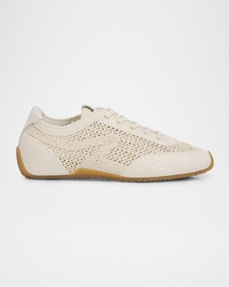 Rag & Bone Retro Runner Slim Raffia Sneakers