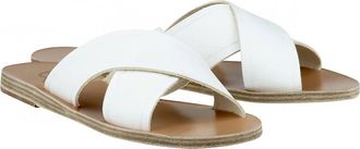 Ancient Greek Sandals Womens Thais Sandals In White