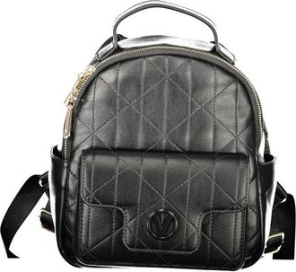 Mario Valentino Black Polyurethane Womens Womens Backpack