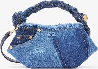 Ganni Blue Mini Bou Bag in Denim