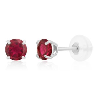 MAX + STONE 14k Yellow or White Gold 4mm Round Stud Earrings