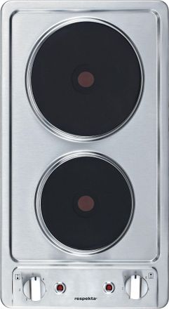 Respekta Piano Cottura Domino Autosufficiente Da Incasso In Acciaio Inox Doppia Piastra Respecta