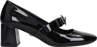 Versace Mujers Charol Negro Escote