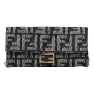 Fendi (WMNS) Fendi FW25 Baguette Chain Wallet Black 8M0365AUT4F1UJ5