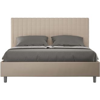 Itamoby Cama Matrimonio 160x200 Contenedor Dise&ntilde;o Moderno Sunny M1 Color: Beige - Versi&oacute;n: Modelo Est&aacute;ndar