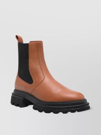 Hogan leather chelsea boots