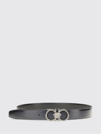 Ferragamo Gancini Reversible and Adjustable Calf Leather Belt