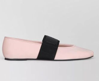 Givenchy leather square ballerina flats