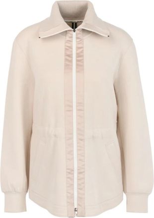 Marc Cain Smoke Cream Jersey Jas - Dames - Zomerjassen - Grijs - M - Katoen - Jassen