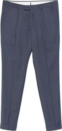 Pantaloni Torino Check-pattern Pleated Trousers