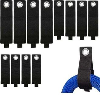 OEM Cinghie Di Fissaggio In Nylon Rinforzato - Confezione Da 12 Cinghie Regolabili E Resistenti Per Cavi, Tubi E Corde
