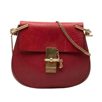 Chlo&eacute; Pre-owned Drew Cross Body Bag - Dames - Pre-owned - Rood - Maat: ONE Size Leer