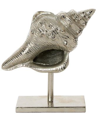 Tozai Home Home Antiqued Conch Shell Sculpture On Stand