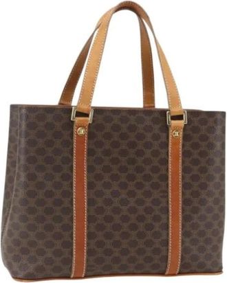 Celine Pre-owned Tote Bags, female, Brown, Size: ONE SIZE Pre-owned Vintage Canvas Tote Bag
