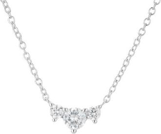 Untamed Petals Capri Crystal Necklace in Metallic Silver at Nordstrom