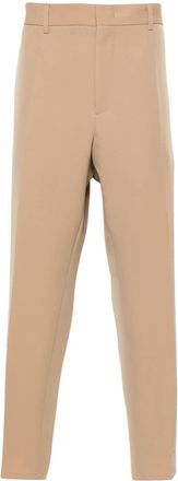 Jil Sander tapered-leg wool trousers - men - Viscose/Wool/Cotton - 48 - Neutrals