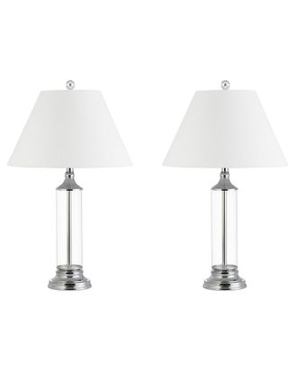 Jonathan Y Designs Jonathan Y Designs Set Of 2 Astor 29In Glass Led Table Lamps