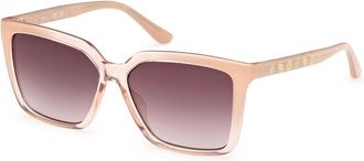 Guess GU00099 25F Womens Sunglasses Brown Size 55