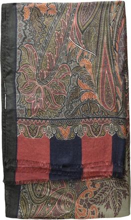 Etro Accessoires, unisex, Groen, ONE Size, Wol, Sjaals