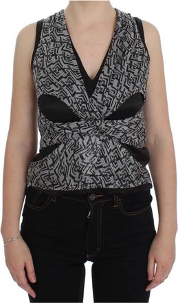 Karl Lagerfeld Sleeveless Top - Dames - Tops zonder mouwen - Grijs - XS - Tops