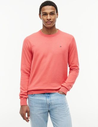 Tommy Hilfiger Mens Classic Crewneck Sweater - Pink - XXL